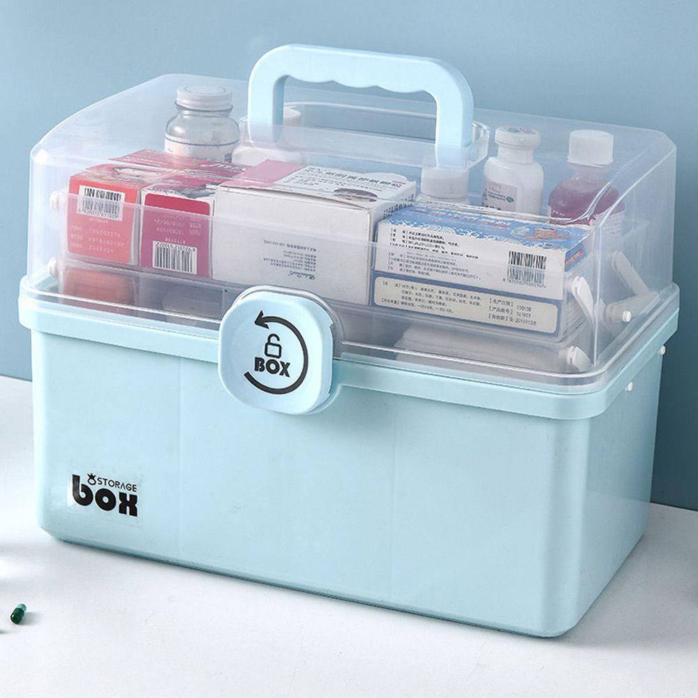 Hộp Đựng Thuốc Cỡ Lớn Nhiều Tầng Có Thể Gấp Gọn Tiện Dụng