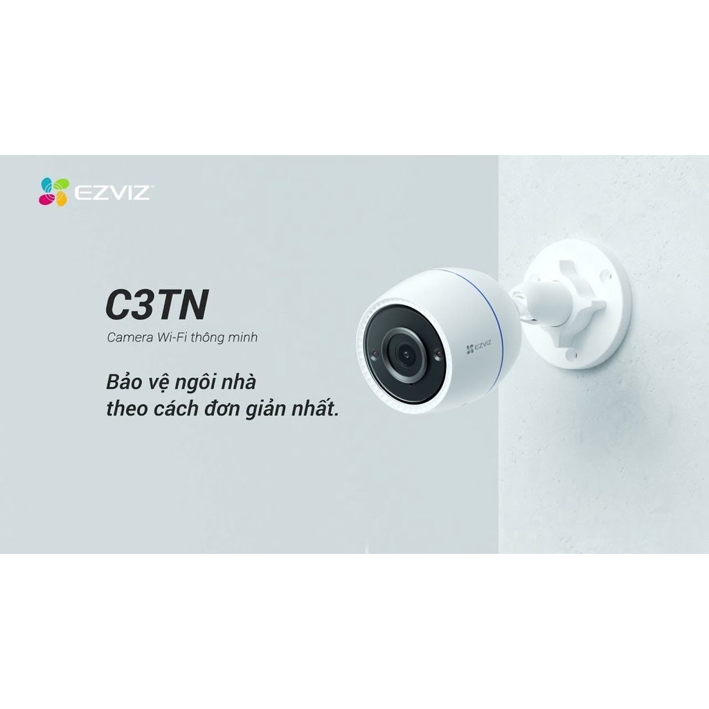 Camera ip wifi ngoài trời ezviz c3tn / h3c Full HD 1080p 2.0M có mic thu âm BH 2 năm