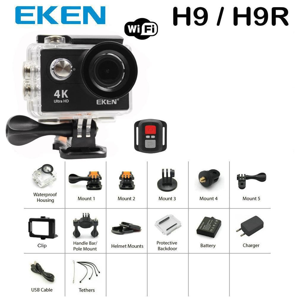 Camera hành trình 4k,Camera Hành Trình Eken H9R 4K Ultra HD Wifi - Hàng nhập khẩu, ĐÔNG HÀNH VỚI BẠN TRÊN MỌI CUNG ĐƯỜNG