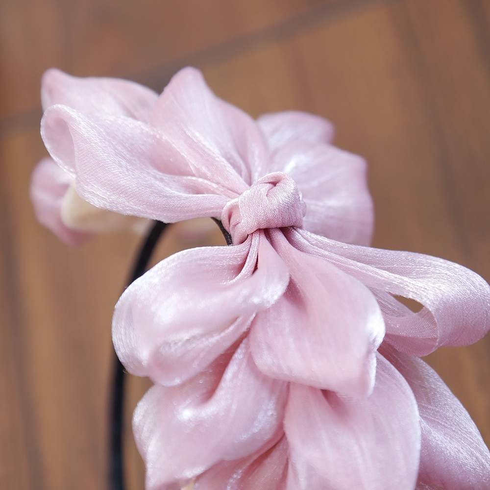 Băng Đô Cài Tóc Phối Nơ Bản To Cho Nữ