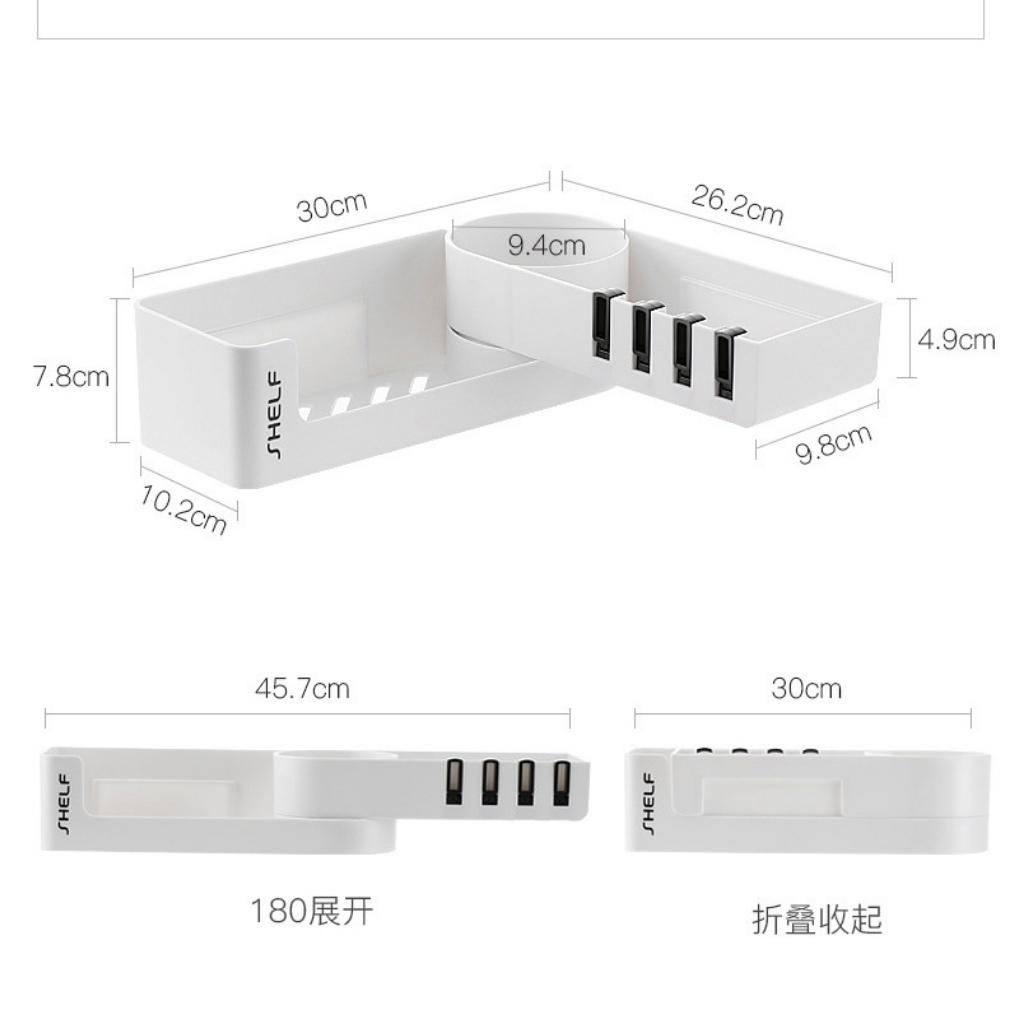 Kệ nhà tắm dán tường trang trí phòng tắm hiện đại