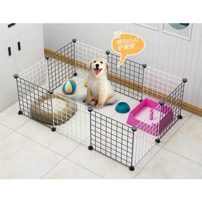 Combo Tấm Lưới Sắt Lắp Ghép Quây Chuồng Thú, Lồng Quây Chó Mèo