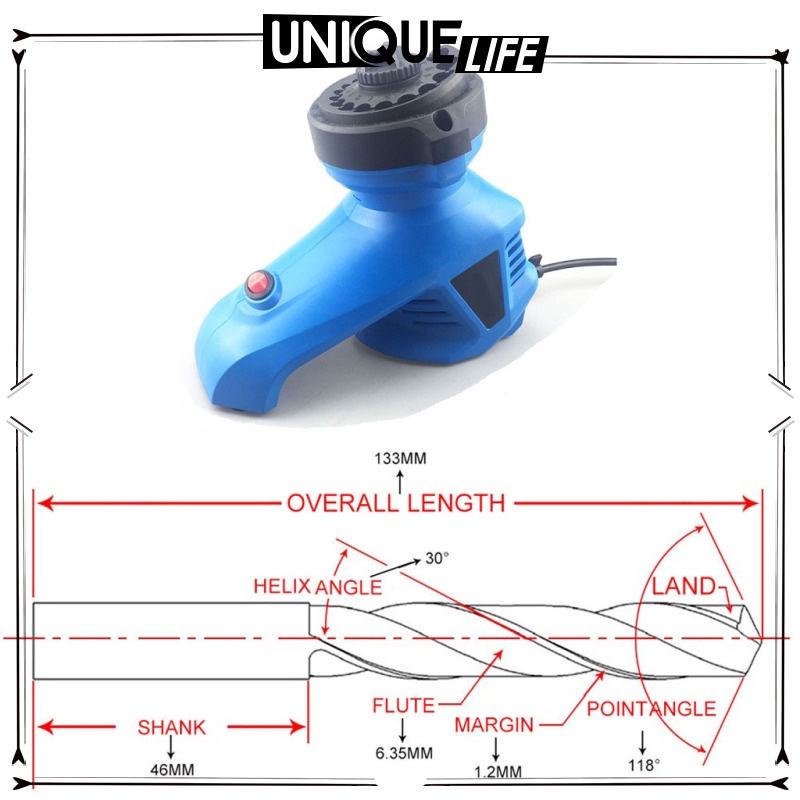 Máy Mài Mũi Khoan Điện 3-12mm