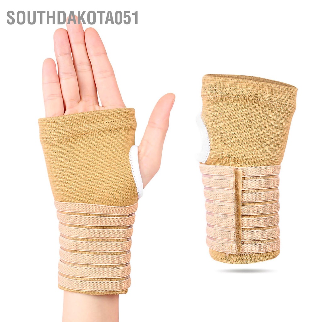 Southdakota051 Điều chỉnh bảo vệ lòng bàn tay dệt kim Cố định tốt Vòng đeo cổ mềm mại thoáng khí để đi xe đạp leo núi Thể dục