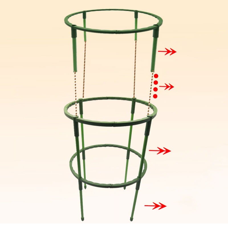 Bán nóng 15 / 25cm giàn leo hỗ trợ vườn nhựa hỗ trợ cây trồng lồng hỗ trợ cọc hoa giá đỡ cây nho