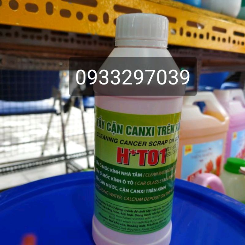 Chất tẩy cặn canxi trên kính H+T01