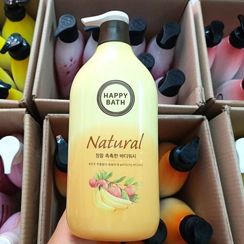 Sữa Tắm Happy Bath Natural Real Moisture 900ml Hàn Quốc