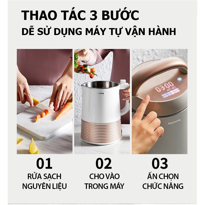 MÁY LÀM SỮA ĐẬU NÀNH ĐA NĂNG JOYOUNG DJ13C-Q3 DUNG TÍCH 1.3 LÍT 1000W CHÍNH HÃNG