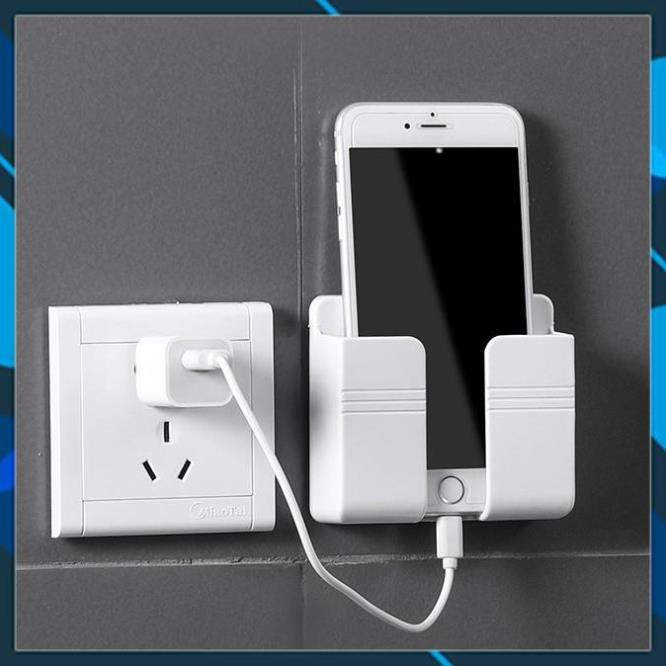 Giá Kệ Để Điện Thoại Khi Sạc, Hộp Để Remote Dán Tường Living C Đa Năng - Vuông