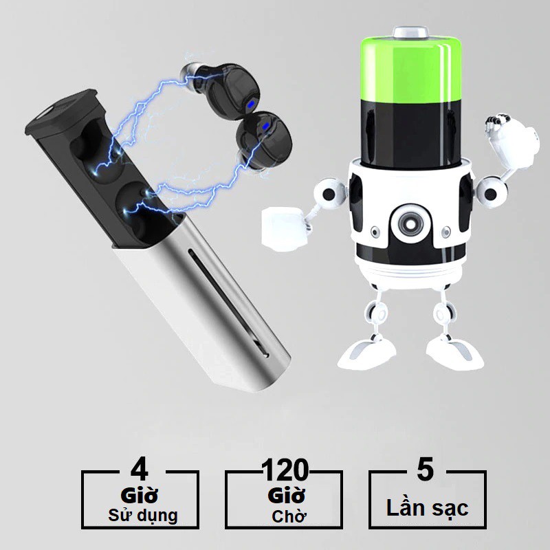 Tai nghe Bluetooth G1 Bluetooth 5.0 âm thanh Hifi 3D - cảm ứng, tự động kết nối, tự động ngắt