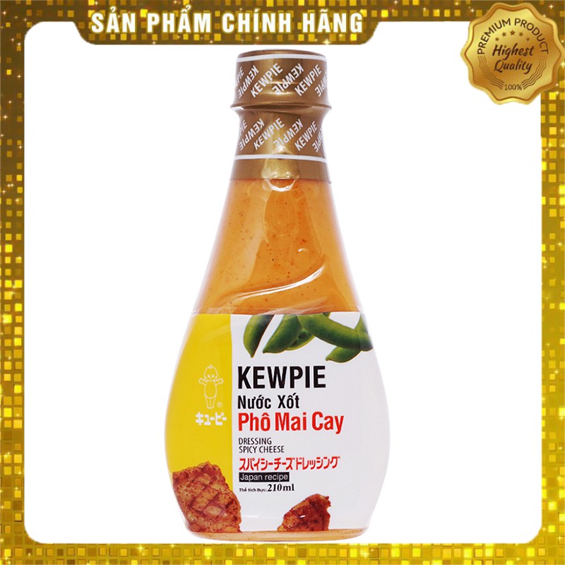 Xốt Gà Chiên Phô Mai Cay Hấp Dẫn Kewpie 210ml - Dressing chicken fried spicy cheese