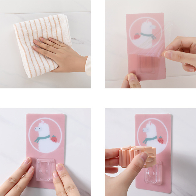 Móc Treo Cây Lau Nhà Màu Sắc Tương Phản Họa Tiết Hoạt Hình