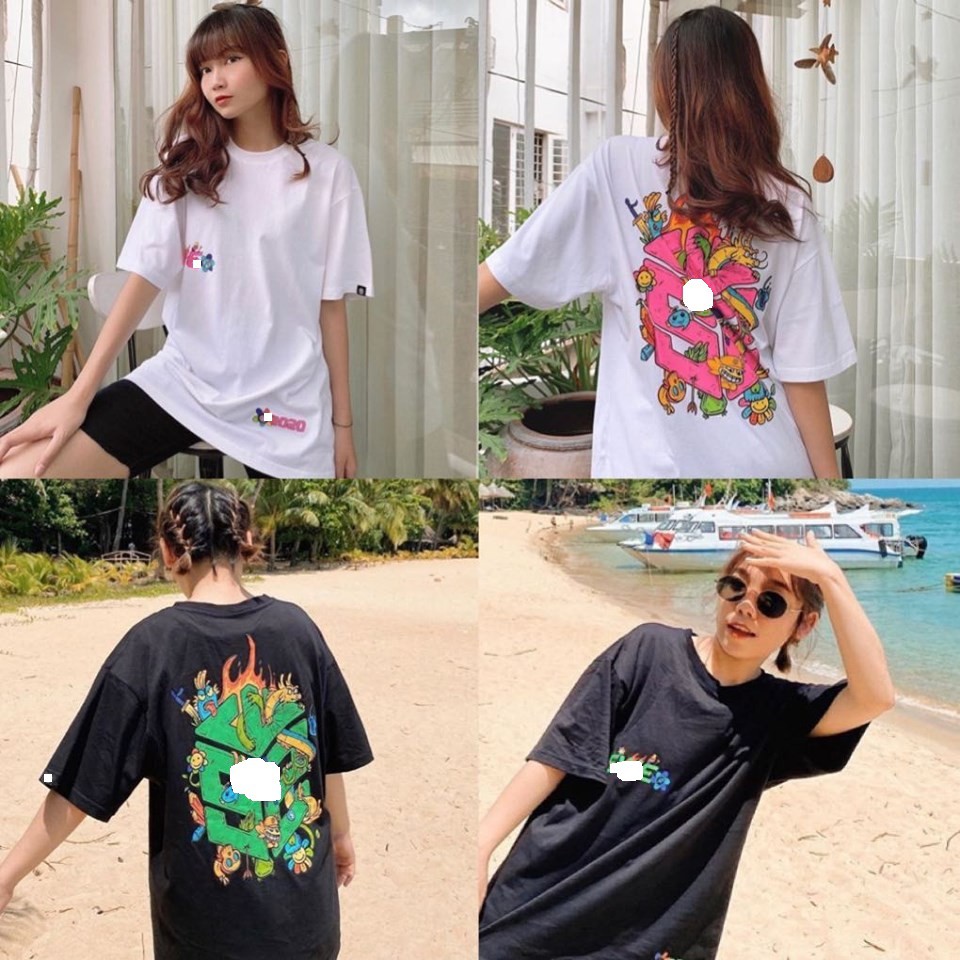 Áo thun unisex swe Cube doodle Nam Nữ Full Tag hãng áo thun tay lỡ nam nữ chất cotton