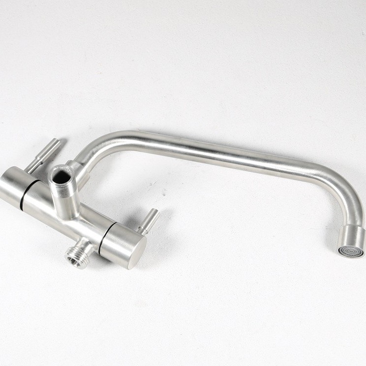 Bộ Vòi Nước BAOKEMO YTSQ4 Bằng Thép Không Gỉ Màu Bạc Đa Năng