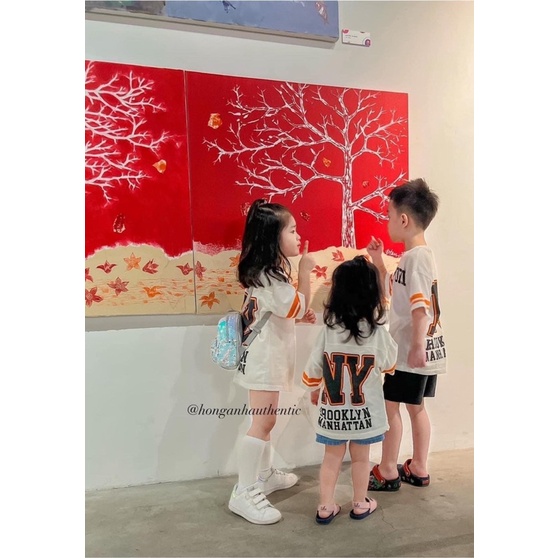 Set bộ bé trai cộc tay NewYork Brooklyn kèm mũ lưỡi trai