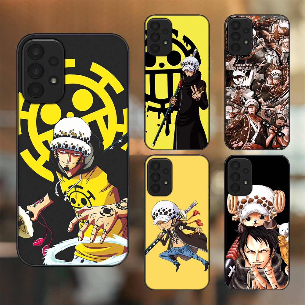 Ốp lưng Samsung A23 viền đen in hình Law One Piece