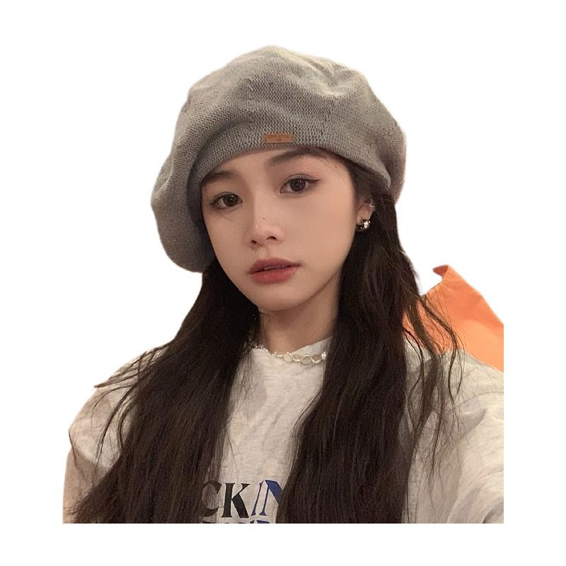 Mũ Beret Da Mỏng Thoáng Khí Phong Cách Hàn Quốc Cá Tính Cho Các Bạn Nữ