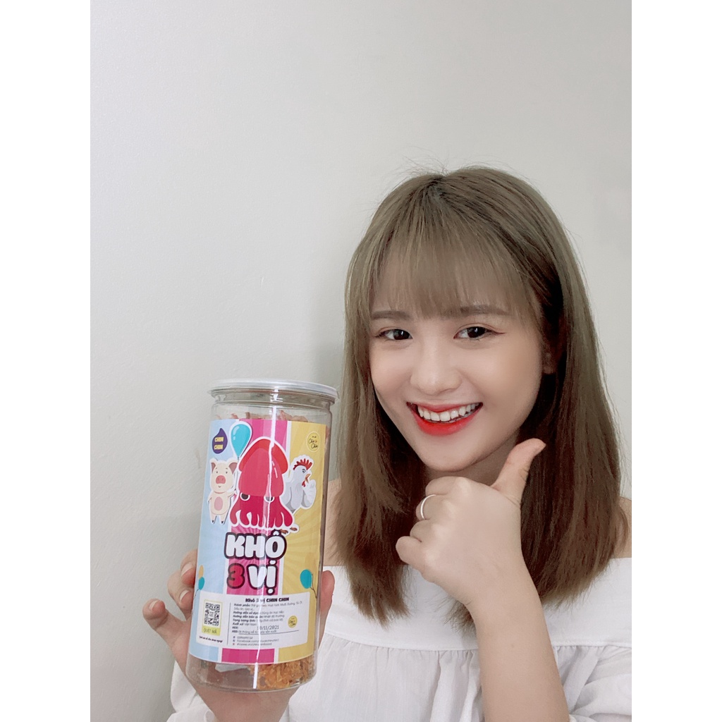 Đồ ăn vặt khô gà mix khô  mực, khô heo thịt khô mix 3 vị 300g ChinChin | BigBuy360 - bigbuy360.vn