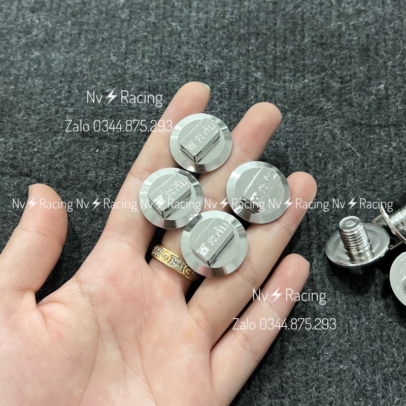 Ốc chân kính đầu dù thái inox 304 sáng bóng