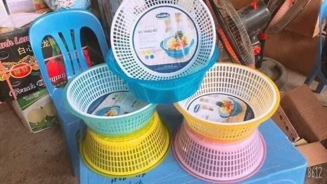 BỘ RỔ CHẬU SIZE 29CM( SET 5 CÁI RỔ + 5CHẬU)