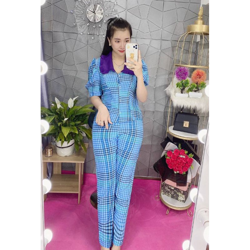 sét bộ hoa cúc tay ngắn