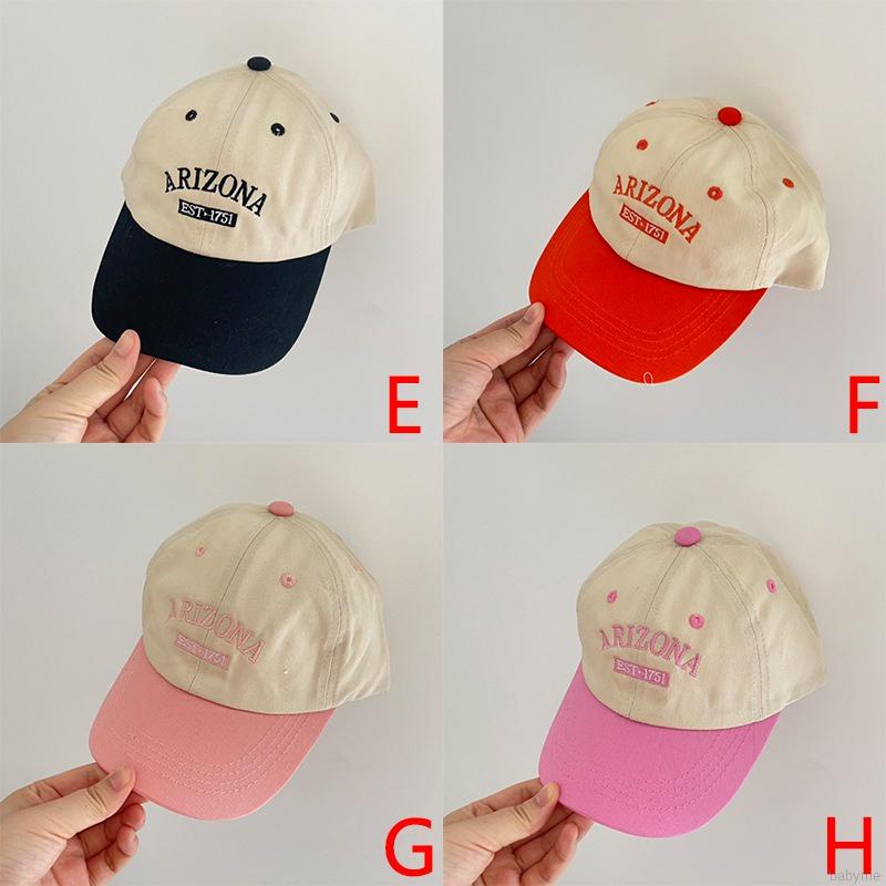 Mũ lưỡi trai thêu chữ nhiều màu hợp thời trang cho trẻ nhỏ