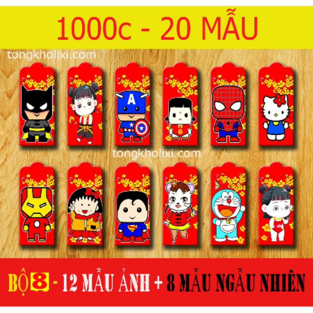 12 mẫu bao lì xì như hình 2020