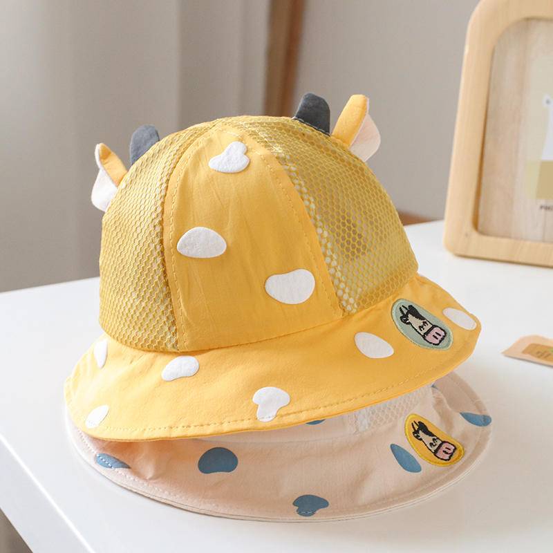 Nón Bucket Chống Nắng Hoạ Tiết Bò Sữa Thời Trang Mùa Hè Cho Bé