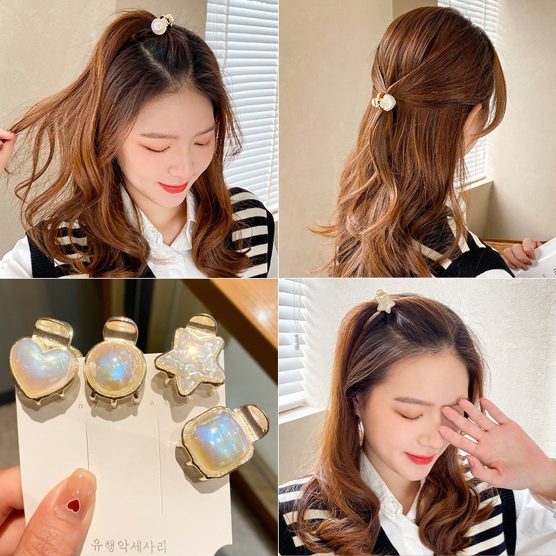 Kẹp Tóc Đính Ngọc Trai Nhỏ Xinh Xắn Thời Trang Dành Cho Nữ