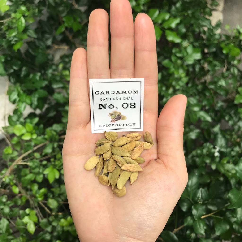 1kg Cardamom - Bạch đậu khấu hạt bưởi xanh Ấn Độ