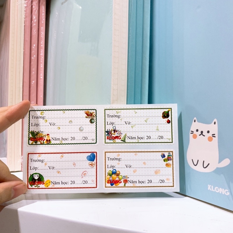 Nhãn vở CIII Anniversary - Flower KLong; MS: 742 🐻🌸