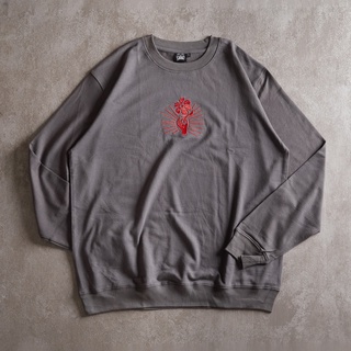Áo sweater tay dài gori | màu xám form rộng unisex nam nữ
