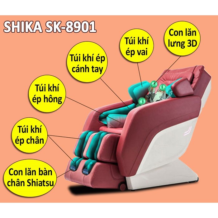 Ghế mát xa toàn thân Shika Sk8901