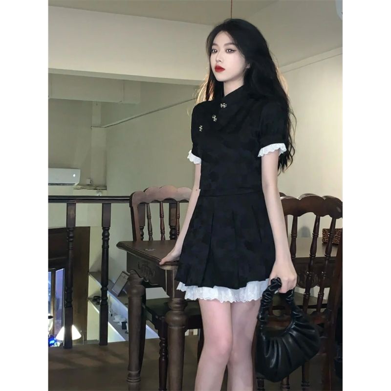 Sườn Xám Cách Tân Ngắn Phong Cách Trung Hoa Kiểu Mới 2022