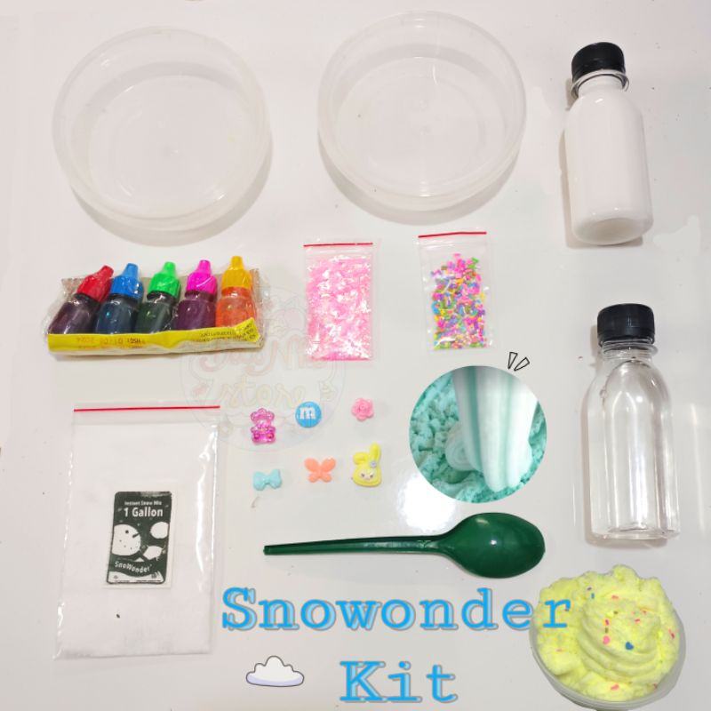 (K2)Kit làm slime Mây 22 món, Kit DIY cloudslime