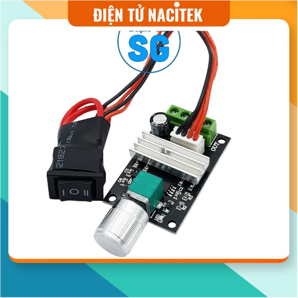 Mạch điều khiển tốc độ động cơ DC 3A có đảo chiều - O8Q1