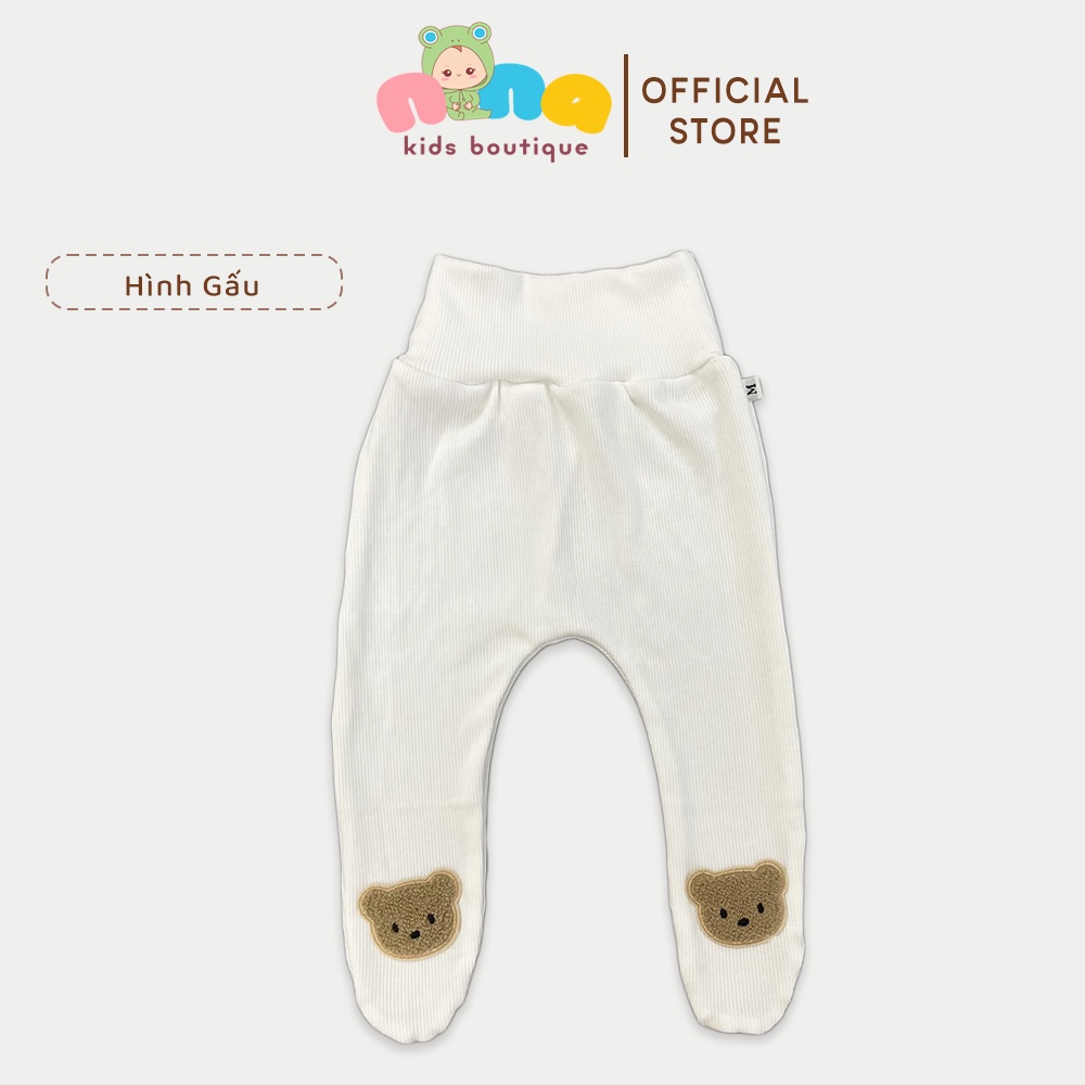 Quần tất cho bé sơ sinh Nina Kids Boutique Legging liền bàn cho bé 0 đến 24 tháng Cotton tăm giữ nhiệt co giãn 4 chiều