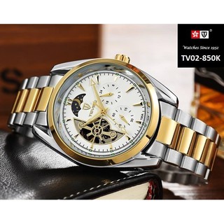 Đồng hồ Tevise nam chạy cơ dây kim loại cao cấp