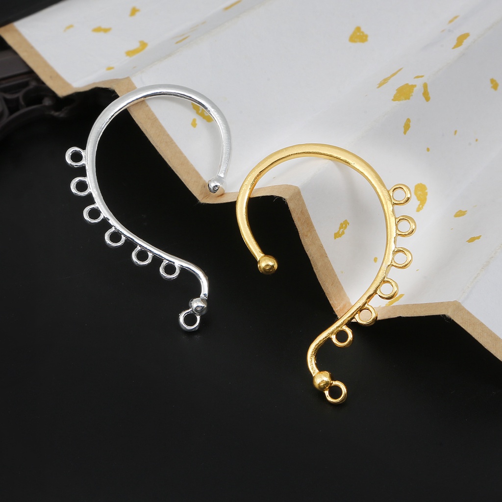 Set 2 phụ kiện móc sáu lỗ Beadia bằng hợp kim dùng làm trang sức DIY