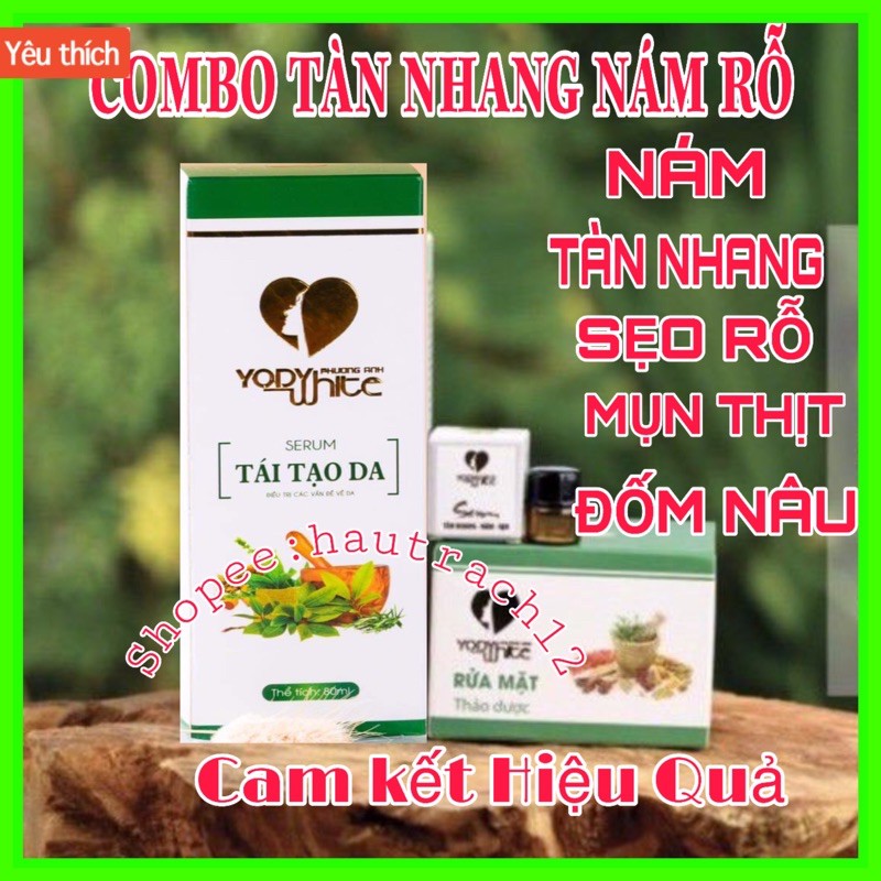 COMBO TÁI TẠO DA PHƯƠNG ANH CHẤM NÁM TÀN NHANG RỖ