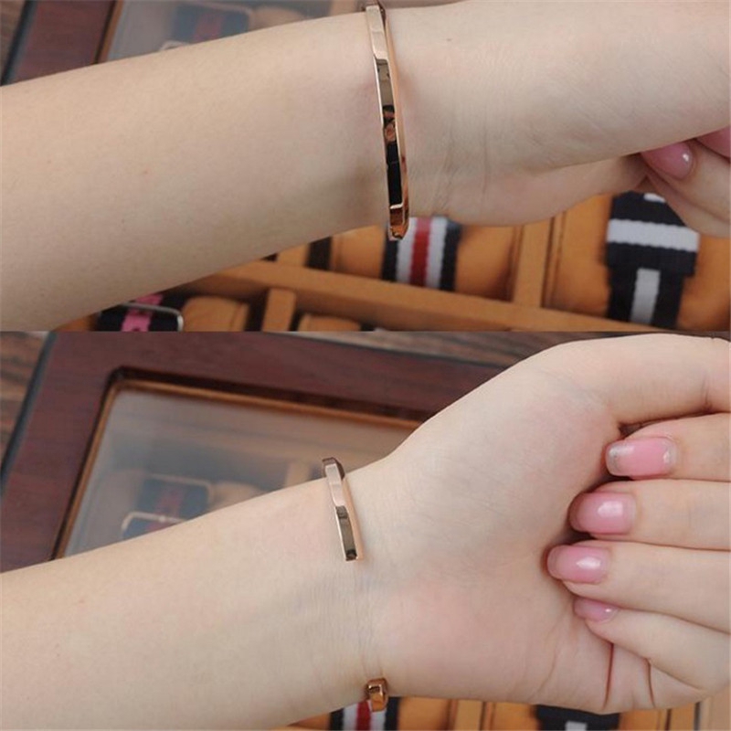 Vòng tay thời trang mạ vàng đơn giản chất lượng cao thích hợp cho cặp đôi