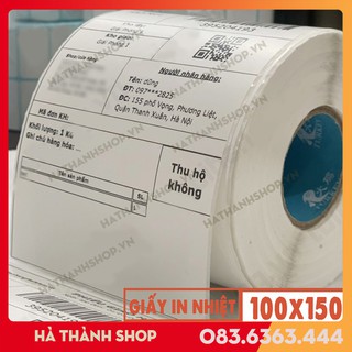 Giấy In Nhiệt 3 Lớp - In Mã Vạch - Decal Nhiệt 350 Tem ( Size 100x150 mm )