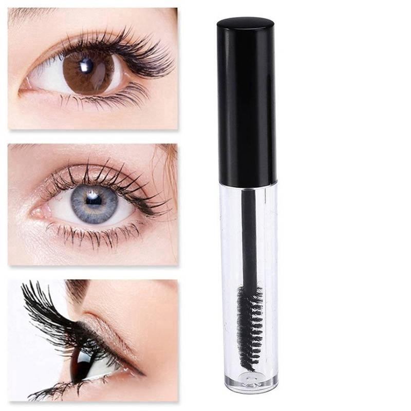 Hàng mới về Ống rỗng 10ml bằng nhựa trong suốt đựng mascara có cọ