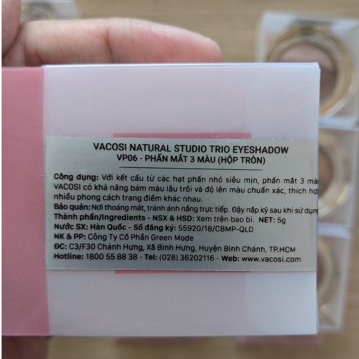 Phấn mắt VACOSI TRIO EYESHADOW 3 màu | BigBuy360 - bigbuy360.vn