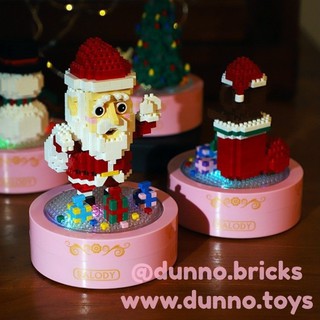 Hộp Nhạc Lắp ráp Nanoblocks Quà Tặng Giáng Sinh dùng cổng USB - Balody (4 mẫu)