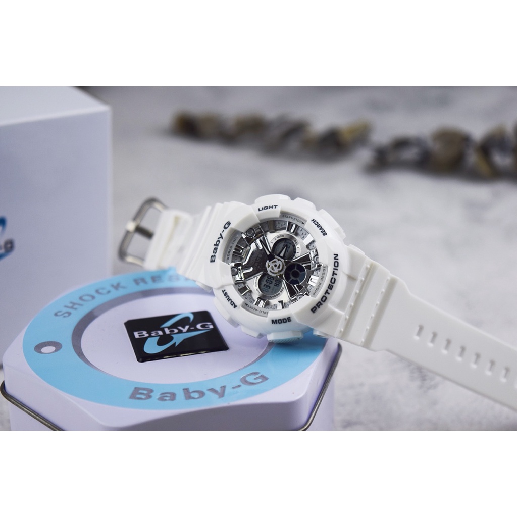 Casio GA120 Series, Màu Trắng Baby-G Dành Cho Nữ