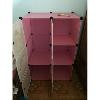 TỦ NHỰA GHÉP 6 Ô HELLO KITTY