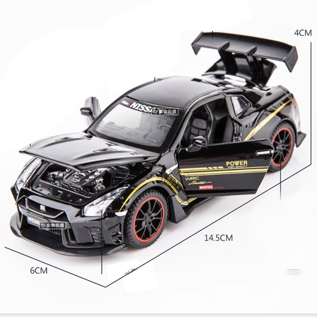 Xe mô hình kim loại Nissan GTR R35 tỷ lệ 1:32