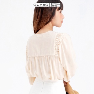 Áo sơ mi nữ chạy smockin GUMAC AB660