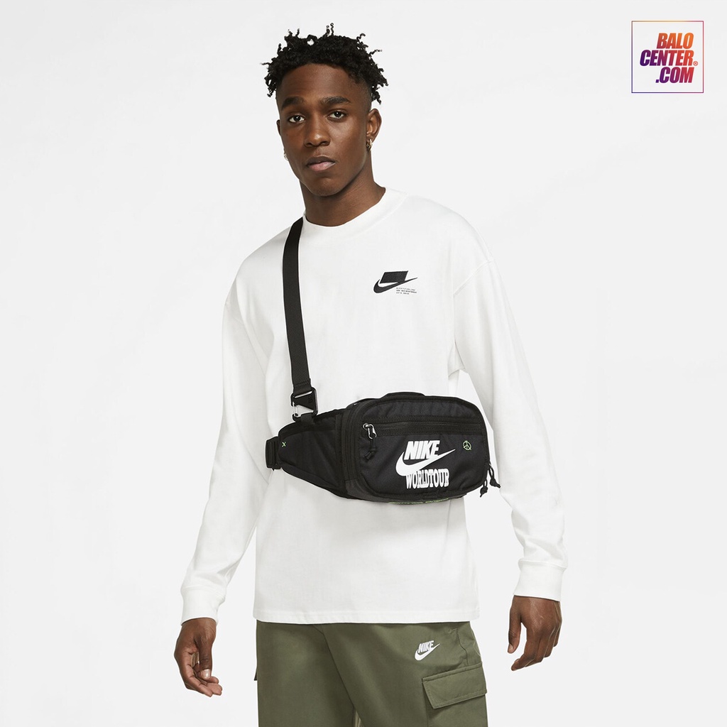 Túi đeo chéo/ Túi bao tử NI.KE BUM BAG form thể thao unisex đeo hông đeo ngực chống nước chống trầy nhiều ngăn đa năng